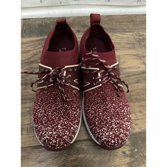 Traq By Alegria Qool Vino Multi Comfort Shoe Sneaker Size 39 / US 9 Red - Picture 2 of 10